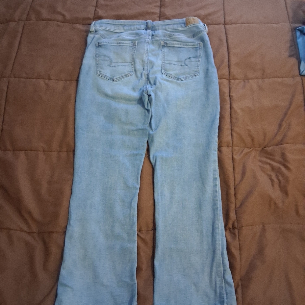 American Eagle Skinny Kick Boot Cut Jeans - Picture 2 of 10